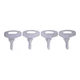 4X Ignition Key 66711-55240 For Kubota B5100 B5200 B6100 B7100 B8200 Tractors