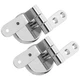 2 Sets Zinc Alloy Toilet Seat Hinges Replacement with Screws Mounting Hardware