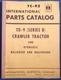 INTERNATIONAL TD-9-B CRAWLER TRACTOR DOZER PARTS MANUAL BOOK CATALOG