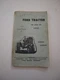 Ford 701/901 (741,771,941,971,981) Tractor Operator's Owner's Manual, orig. '59