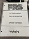 Kubota GF1800 & GF1800E Flat Rate Schedule Manual FRS service shop book