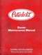 1981 PETERBILT OWNER MAINTENANCE MANUAL; COE and CONV; CAT. NO. 5233 (REV. 9-81)