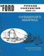 Ford Series 612 Forage harvester Operator's Manual