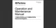 Perkins 1106C-E70TA and 1106D-E70TA Engines Maintenance and Operation Manual