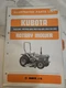 Kubota Rc60-25 Rc72-25 Rc72-28 Rotary Mower Parts Book Manual