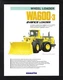 KOMATSU WA600-3 WHEEL LOADER  AVANCE LOADER 8 PAGE BROCHURE
