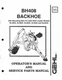 GEHL BH408 BACKHOE OPERATORS MANUAL AND SERVICE PARTS MANUAL