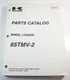 Original Kawasaki 65TMV-2 Wheel Loader Parts Manual Isuzu 4HK1X S/N 65J4001-4030