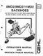 GEHL 8MD2/9MD2/11MD2 BACKHOES OPERATORS AND SERVICE PARTS MANUAL