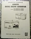 Kubota Operator's Manual Diesel Engine Generator GL 4500S 3500 5500S 4500 5500