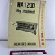 Gehl HA 1200 Hay Attachment Operators Manual