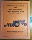 Allis-Chalmers Athens 3 Disc Mounted Plow for D14 WD WD45 Tractor Oper Manual