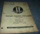 I&T Massey Harris Model MH50 Tractor Shop Service Repair Manual MHF-6 xz