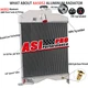 184525M91 3 Row Aluminum Radiator For Massey Ferguson Harris MH50 Tractor