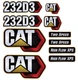 For Caterpillar CAT 232D3 Skid Steer | Replacement Decal Set | FREE SHIPPING