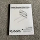 KUBOTA OPERATOR'S / OWNERS MANUAL LOADER MOUNTED PALLET FORKS 319-227MK