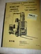 YALE ORIGINAL  K58C /EF  2000 LB - 3000 LB  OPERATION  PARTS MANUAL uses SCR SYS