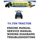 NEW HOLLAND T4.75N TRACTOR MANUAL SHOP SERVICE ENGINE REPAIR PDF