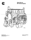 Komatsu Cummins M11 Series Engine 1994 edition Workshop Shop Manual