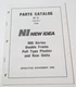 New Idea 900 Series Double Frame Planter & Row Unit Parts Catalog 11/86 (986680)