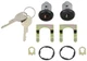 1981-89 GM; Door Lock Set with GM Logo on Keys; Black