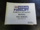 Nissan N01 Forklift Parts Catalog Manual   CF210-SUBOO-K    1996