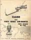 Case TA7 Power Mower Semi Mounted Parts Catalog No. B496