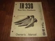 Gehl TR 330 Three Row Attachment Owners Manual Form No. 901478