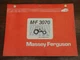 Original Massey Ferguson MF 3070 Tractor Parts Manual Book 1637172M5