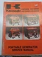 KAWASAKI KG700B KG1500B KB1000B KG2600B GENERATOR MANUAL 1981