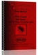 Parts Manual International Harvester TD25 250 Series Crawler