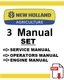 New Holland T4.75LP Tractors Service Repair Operators Shop Engine Manual PDF USB