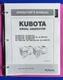 Kubota GL6000 GL7000 GL9000 GL11000 Generator Operator's Manual G3102-8916-5