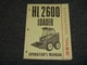 Gehl HL 2600 Skid Steer Loader Operator Maintenance Service Repair Manual 901989