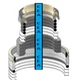 707-99-58070 Stick Arm Cylinder Seal Kit Fits Komatsu PC220LC-7 PC240LC-7K