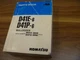 Komatsu D41E-6 D41P-6 Bulldozer Parts Catalog Manual S/N B20501-Up 