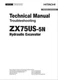 HITACHI ZAXIS ZX75US-5N Excavator Troubleshooting +Schematic Technical Manual