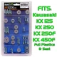Kawasaki KX 125 250 Full Body Plastics Bolt Kit KX125 KX250 KXF250 KXF450 #KKA16