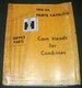 CASE INTERNATIONAL CORN HEADS FOR COMBINES PARTS BOOK MANUAL CATALOG CNU-2A