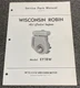 TELEDYNE WISCONSIN ROBIN EY18W LOOSE-LEAF SERVICE PARTS MANUAL