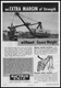 1954 Bucyrus Erie 150-B Excavator Photo Ward Electric Shovel Boom Print Ad