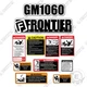 Fits Frontier GM1060 Decal Kit Finish Cutter - 7 YEAR OUTDOOR 3M VINYL!