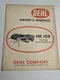 GEHL OWNER'S OPERATORS MANUAL 043072 HAY-KING MODEL HK 108 MOWER CONDITIONER