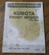 Kubota F2100 Front Mower Operator's Owners Maintenance & Adjustments Manual