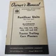 McCormick Fertilizer Attachment Star Owner's Manual 1950 International Harvester