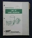 1973 MASSEY FERGUSON MF 41 UNIT PLANTER PARTS CATALOG MANUAL VERY GOOD SHAPE