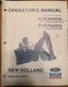 New Holland B-104, B-124 Backhoe Operator's Manual