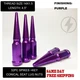 FIT GMC SAVANA SIERRA 2500 3500 HD DUALLY SPIKE LUG NUTS 4.5&rsquo;&rsquo; 14x1.5 PURPLE 32