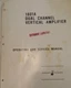 HEWLETT PACKARD 1801A DUAL CHANNEL AMP OPERATING & SERVICE MANUAL