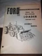 FORD SERIES 740 SELF LEVELING LOADER ASSEMBLY MANUAL OWNERS OPERATORS 19-450